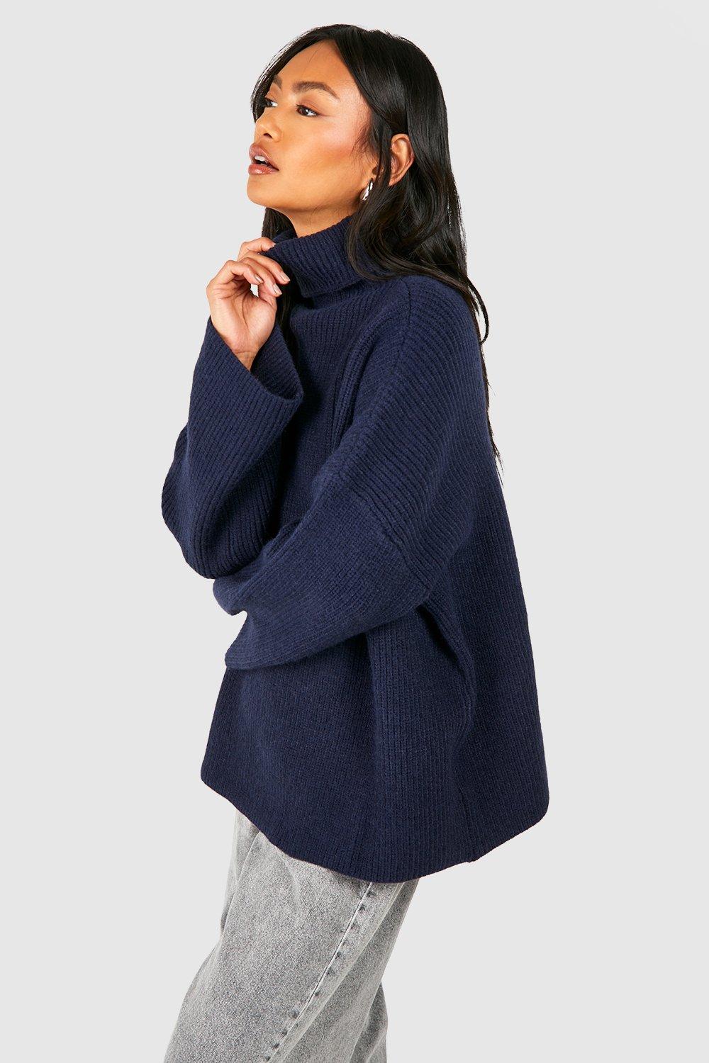 Wide clearance turtleneck sweater