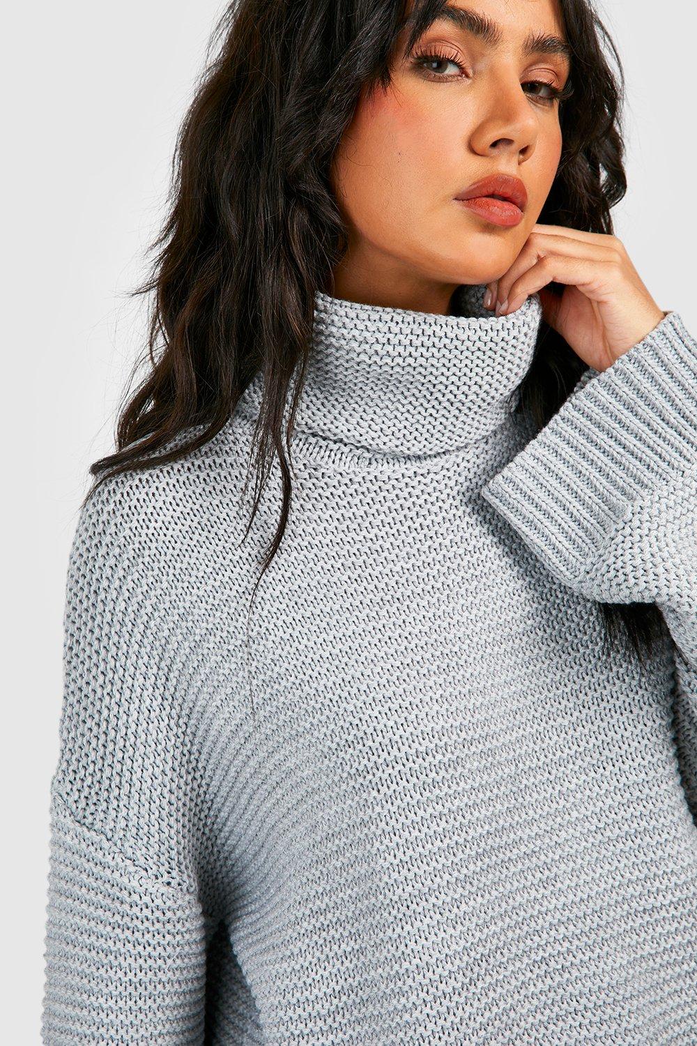 Grey on sale roll neck