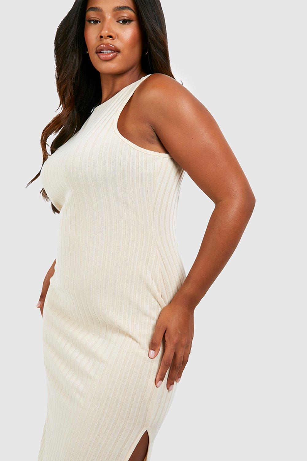 Plus size sleeveless bodycon hot sale dress