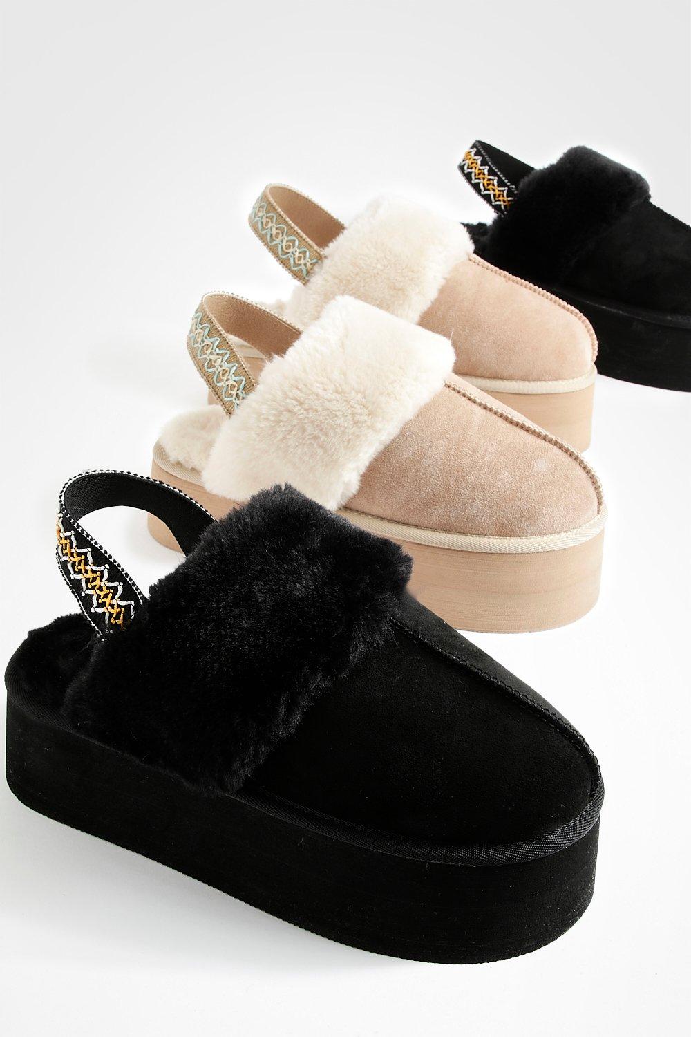 Fur clearance lined mules