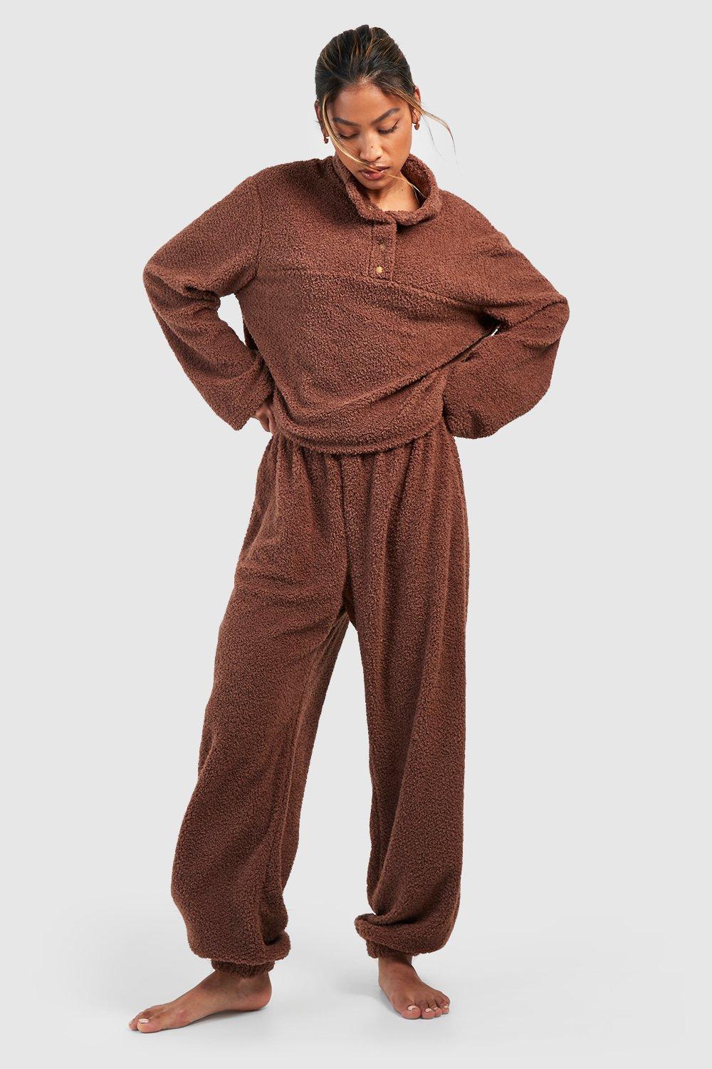 Fluffy Loungewear Fleece Jogger boohoo UK