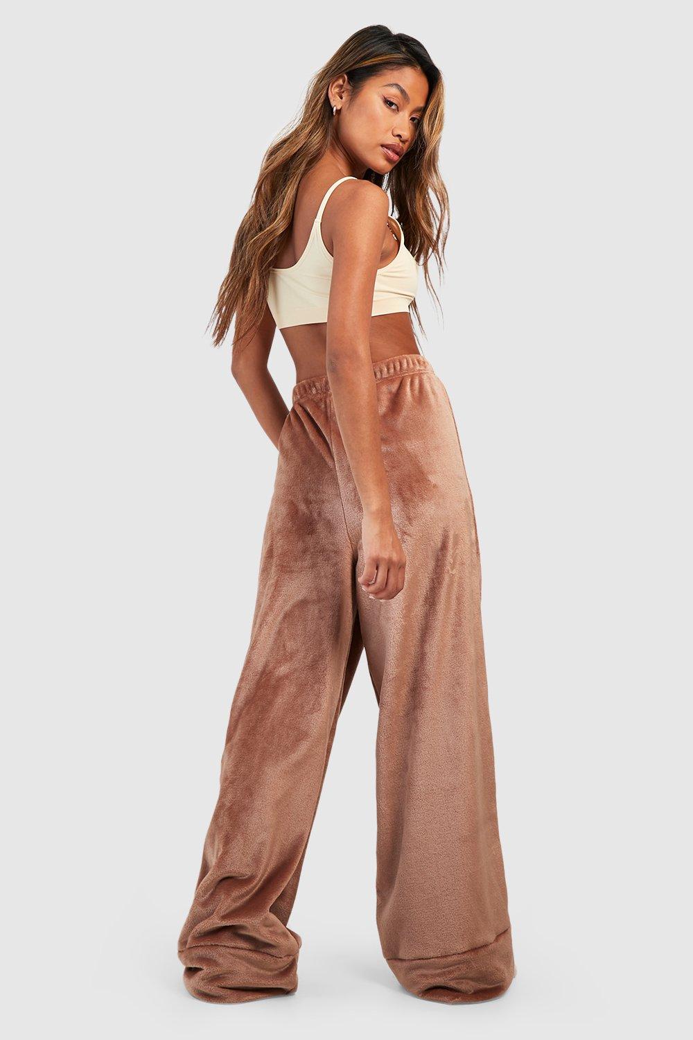 Women's Fleece Lounge Wide Leg Trouser