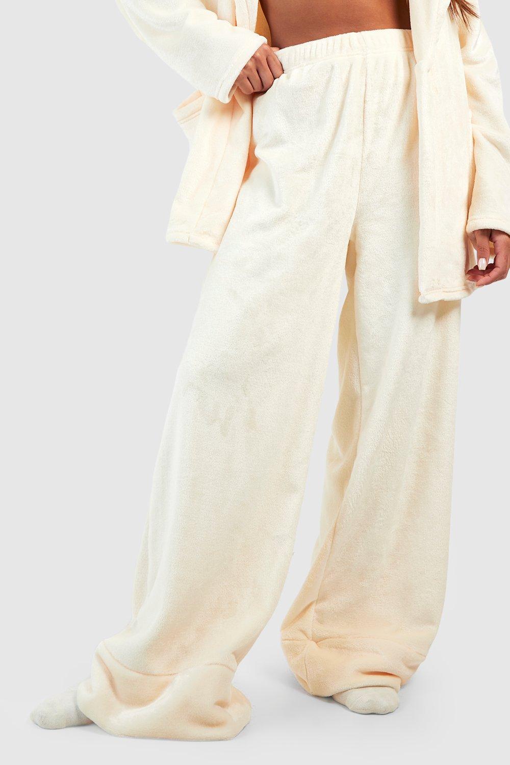 Women's Fleece Lounge Wide Leg Trouser