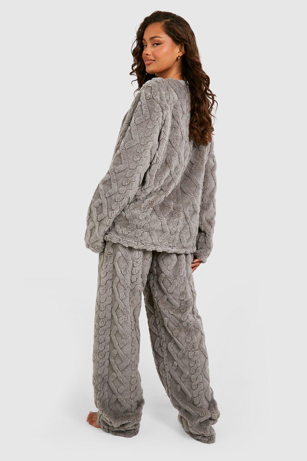 Fleece Lounge Wide Leg Pants