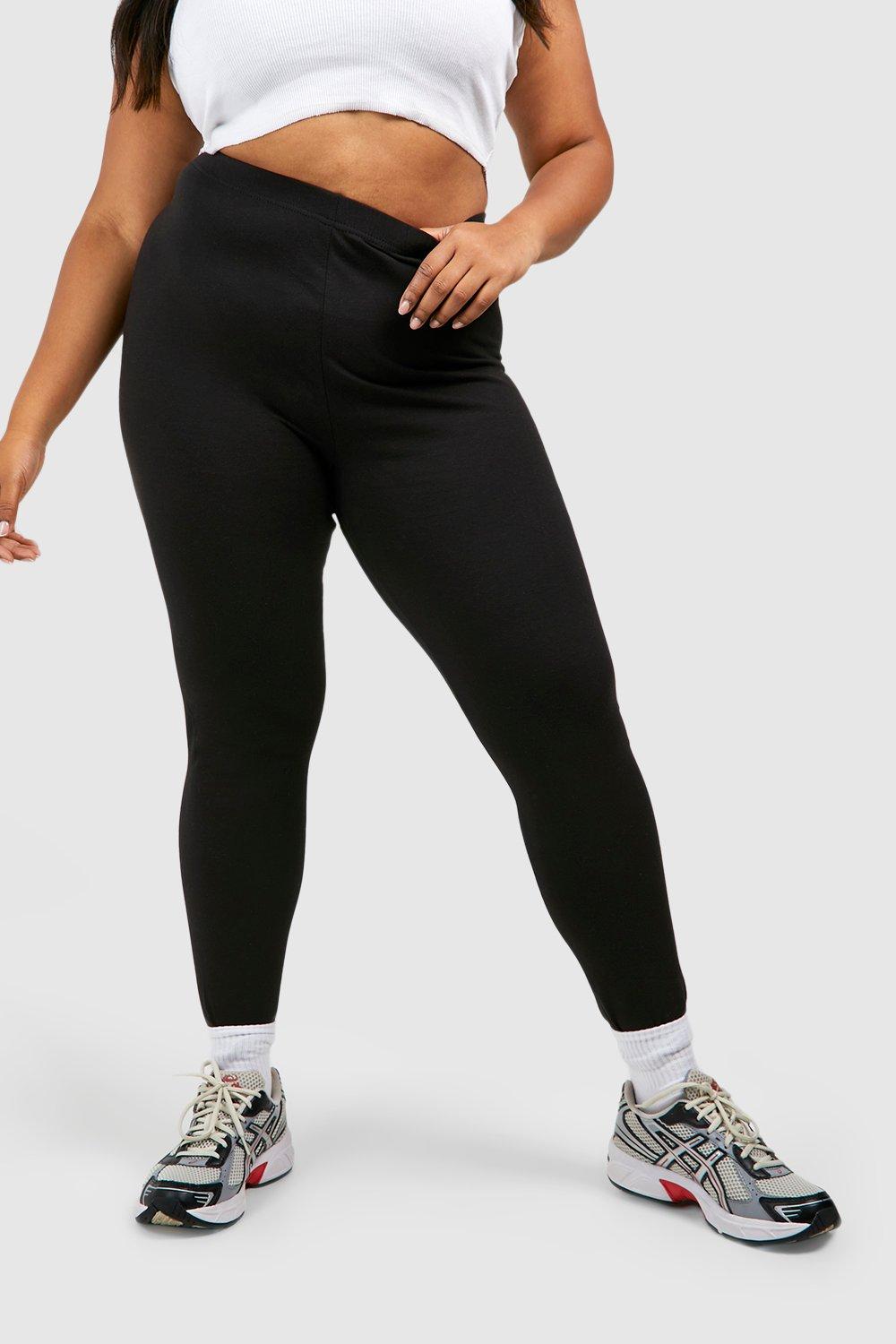 Plus 2 Pack High Waisted Shiny Leggings