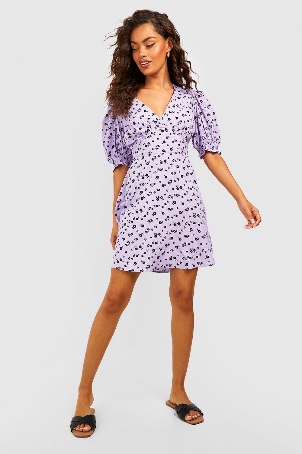 Ditsy print 2025 skater dress