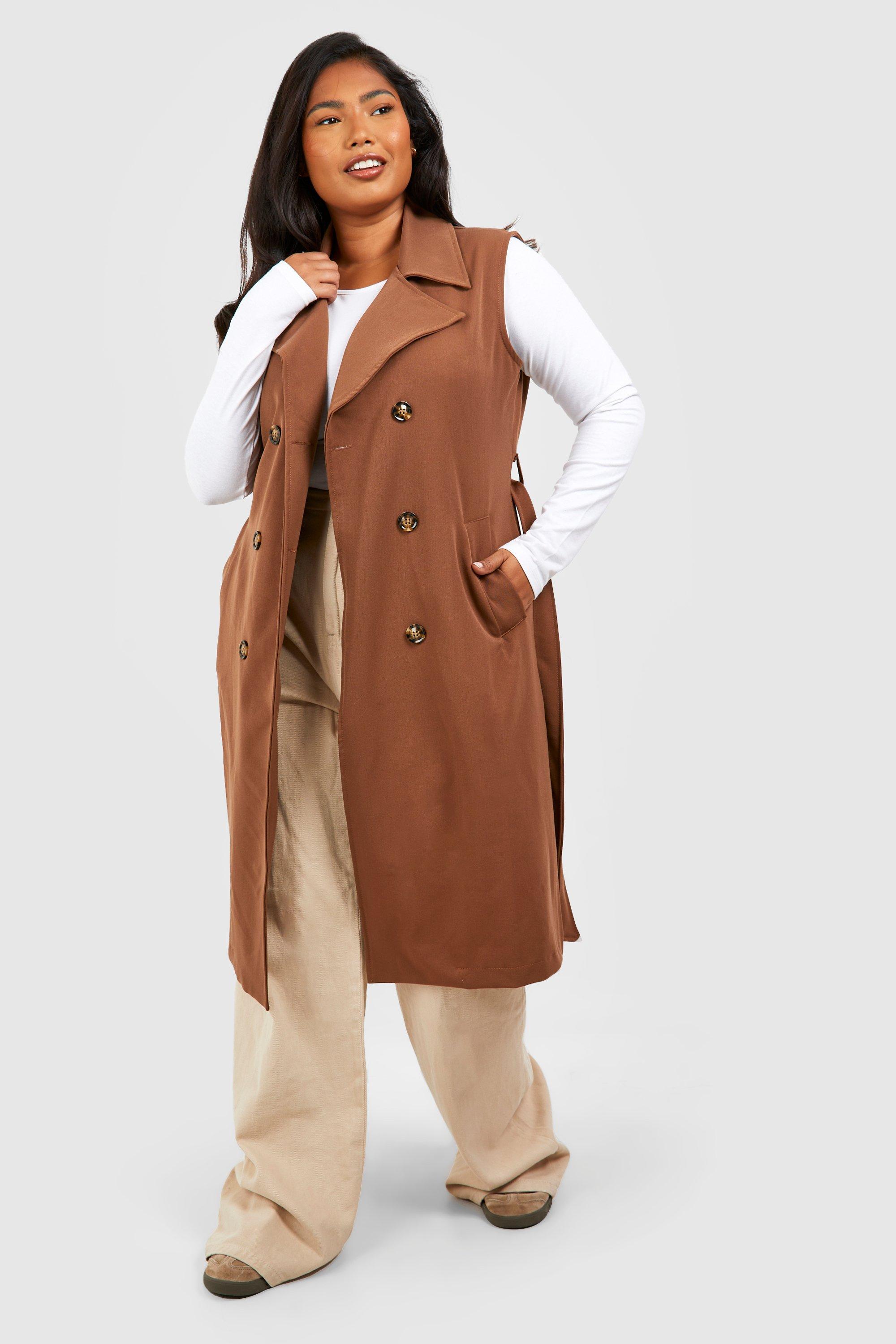 Plus Belted Trench Coat