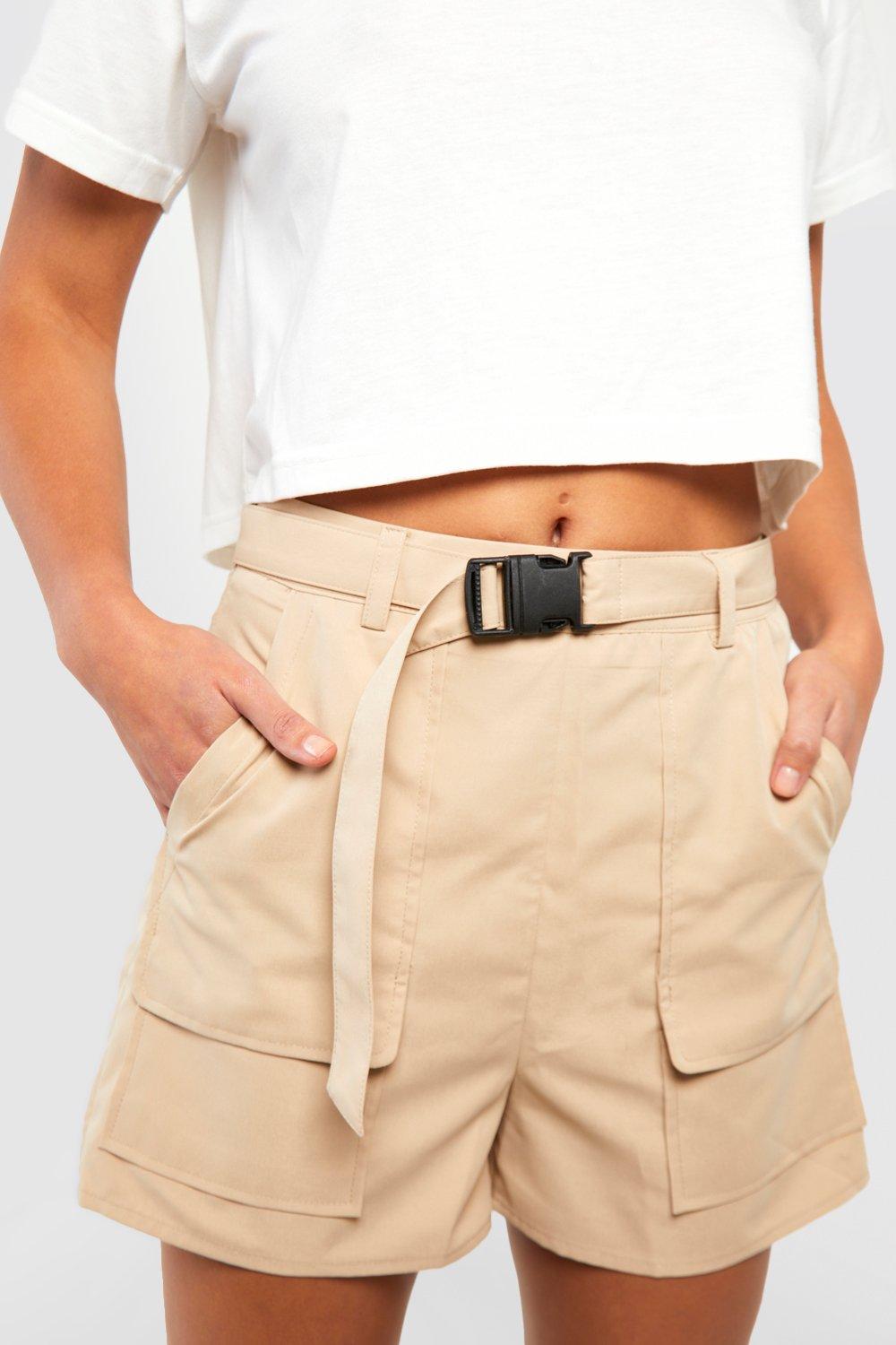 Womens beige 2024 cargo shorts