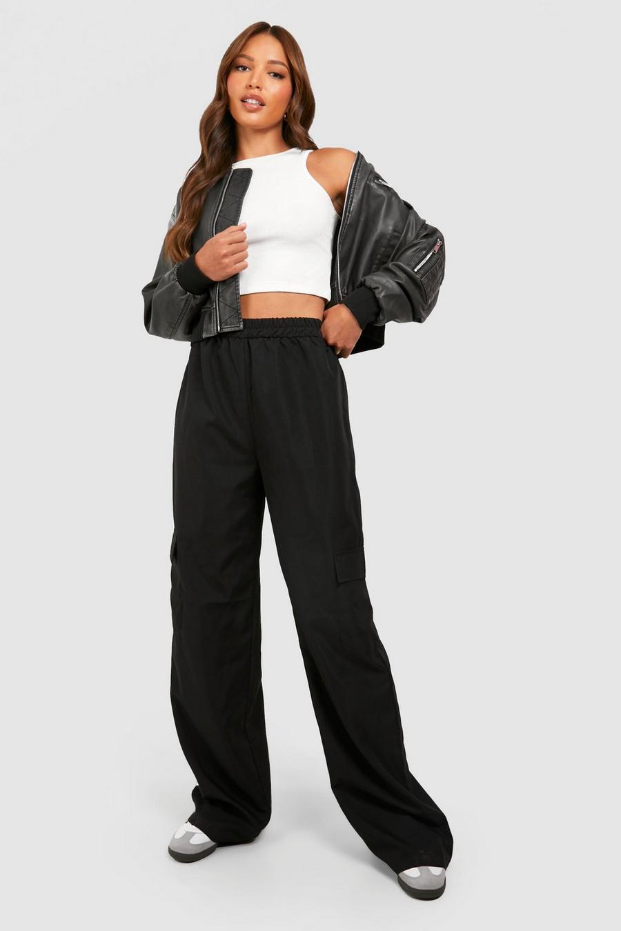 Tall Cargo Pocket Wide Leg Trousers image number 1