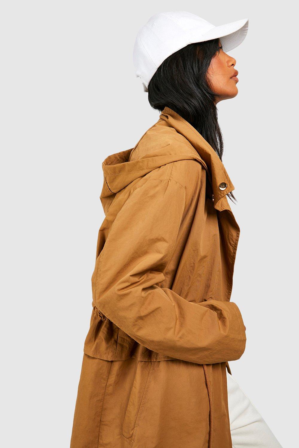 Boohoo tan outlet coat