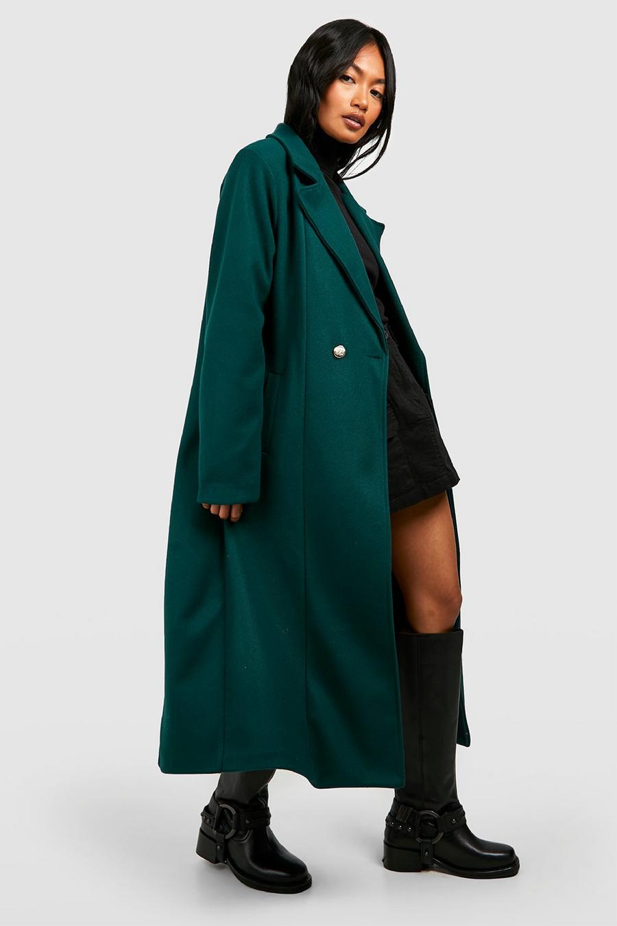 Forest Tailored Wool Look Maxi Coat 