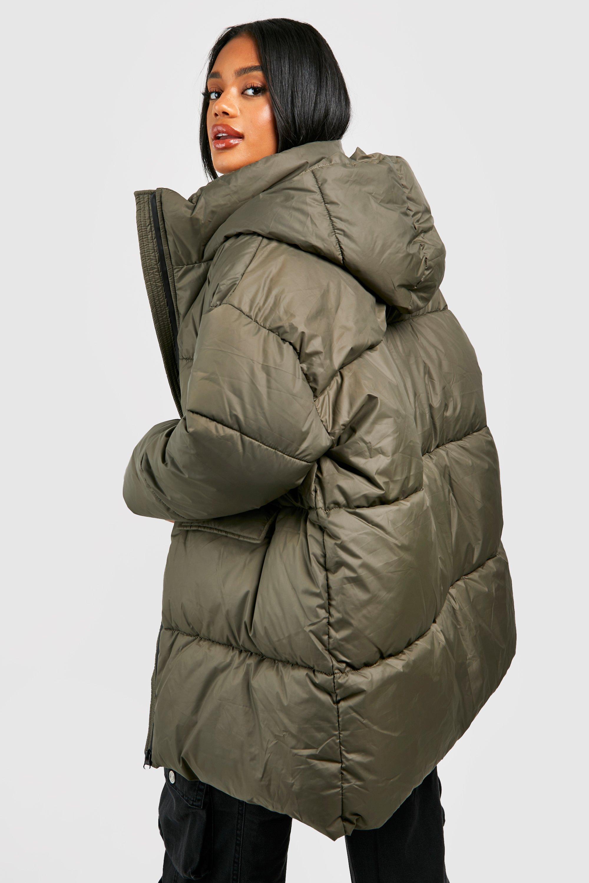 Boohoo oversized 2025 puffer jacket