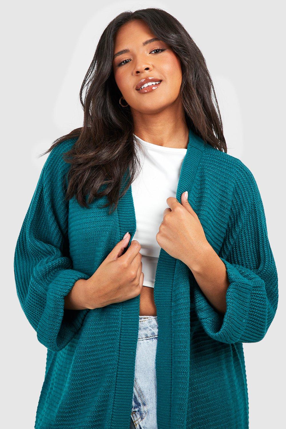 Plus Cocoon Oversized Rib Knit Cardigan boohoo CA