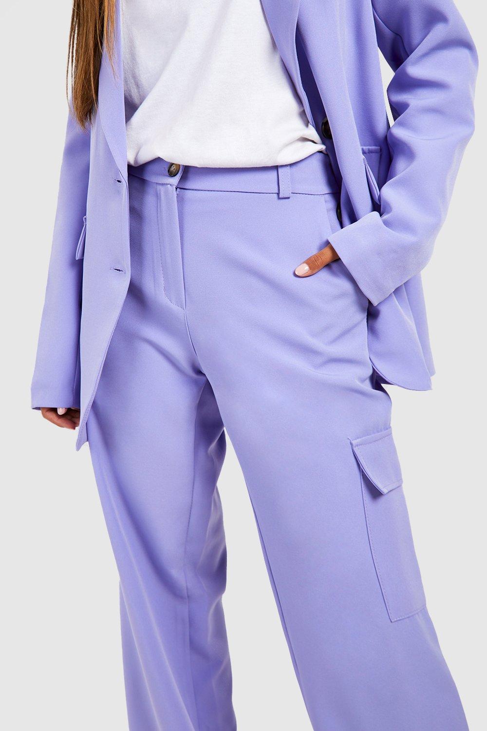 Cargo Pocket Wide Leg Dress Pants