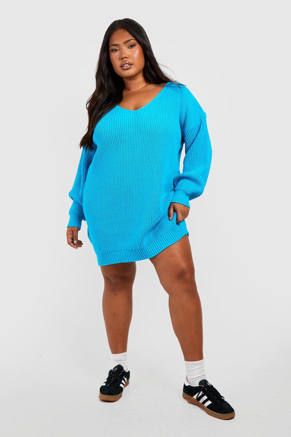 Plus size teal sweater sales