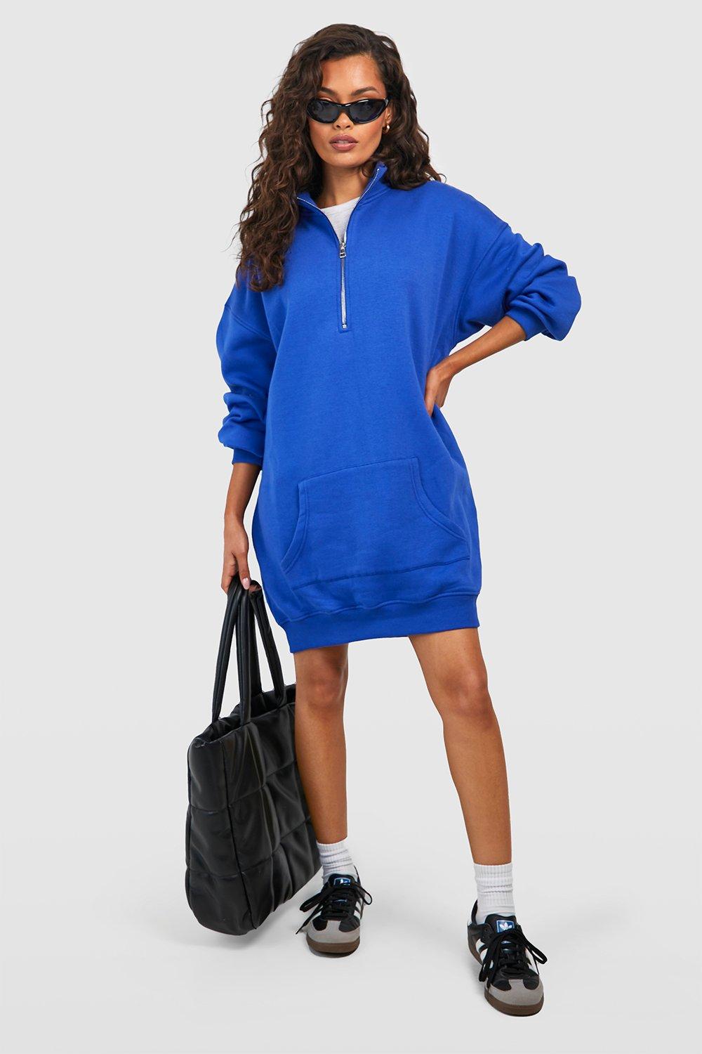 Royal blue hoodie discount dress