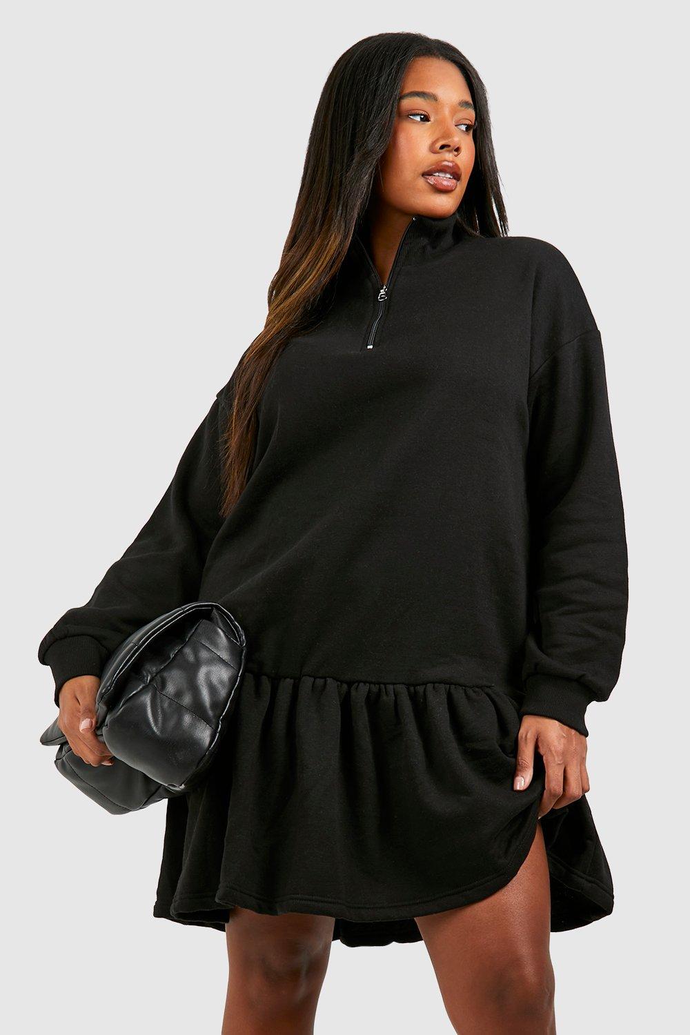 Plus black sale sweater dress