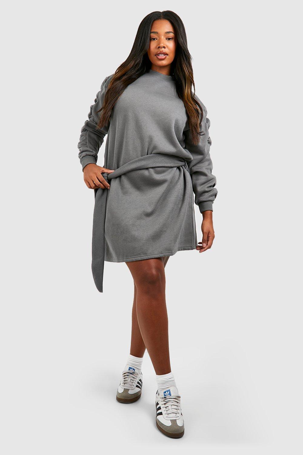 Ruched sweater outlet dress