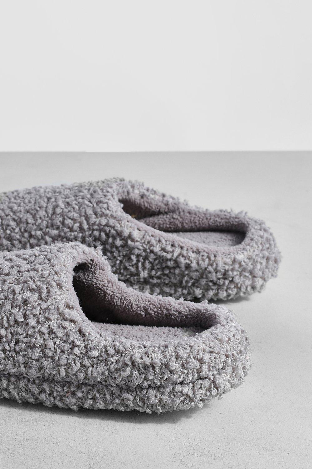 Silver mule slippers hot sale