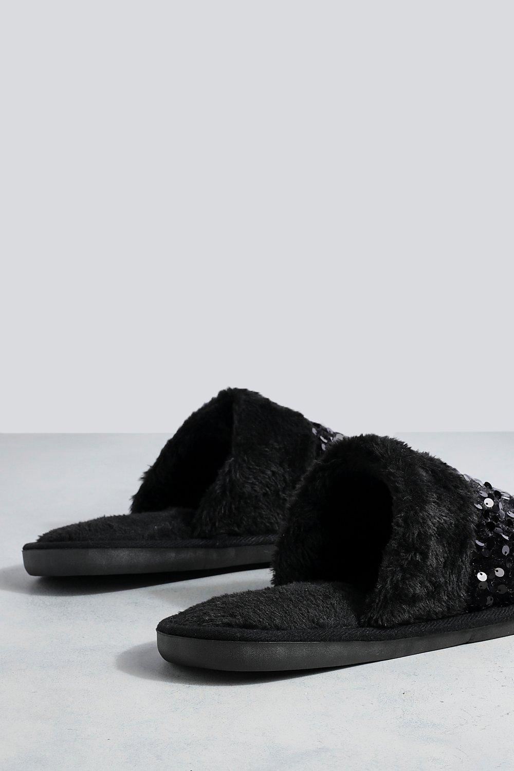 Womens cheap slippers boohoo