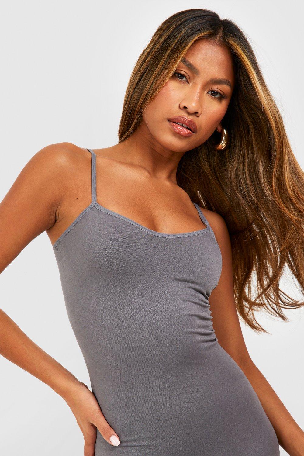 Tummy Control Camisole for Women U-neck Seamless Ribbed Cami