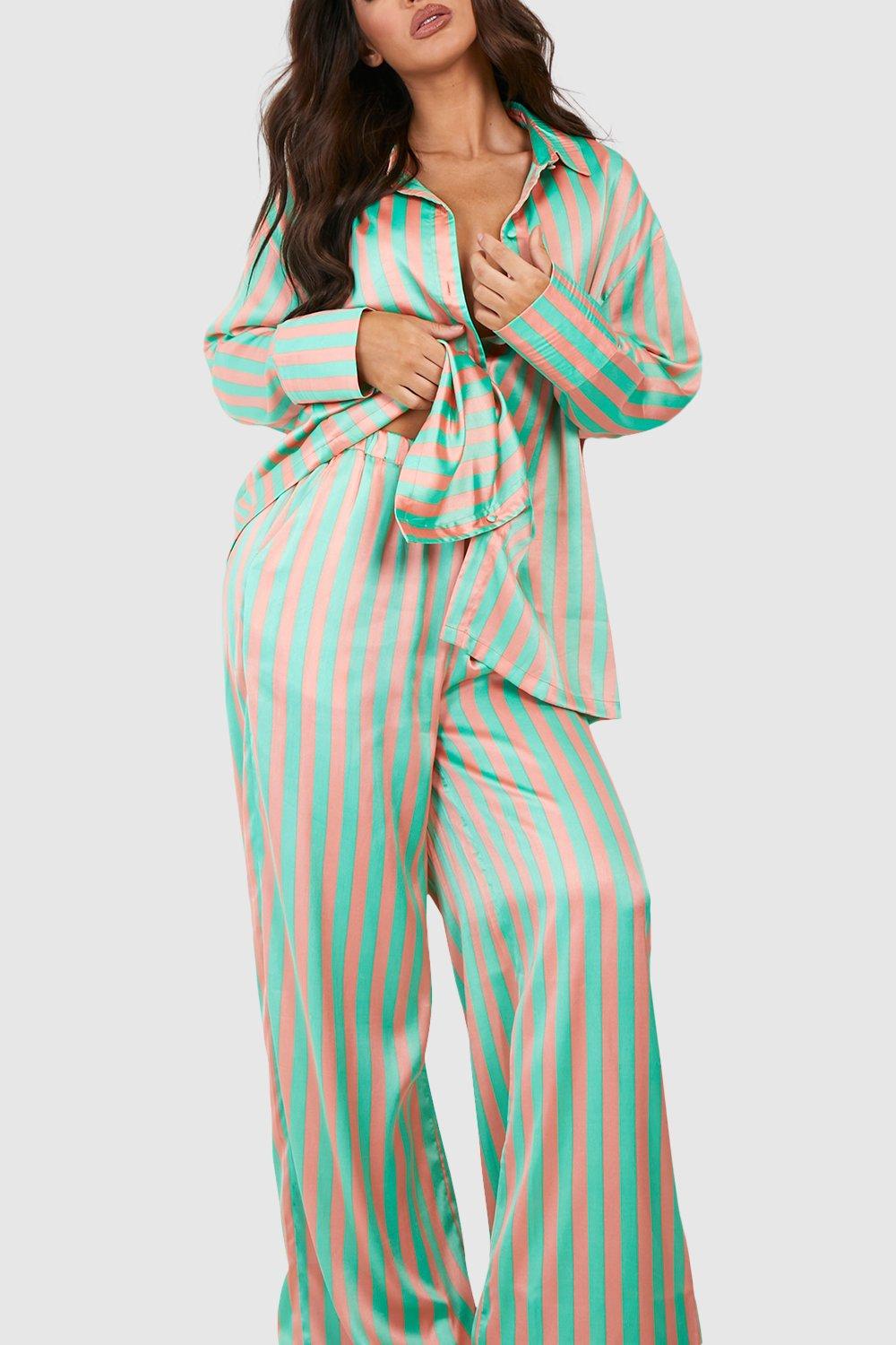 Boohoo discount striped pyjamas