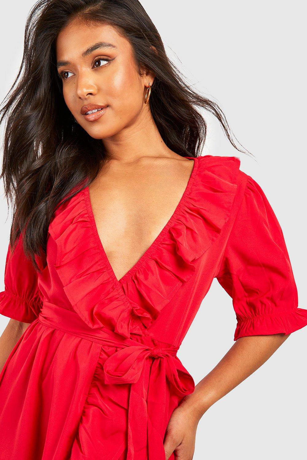 Dresses boohoo petite sale