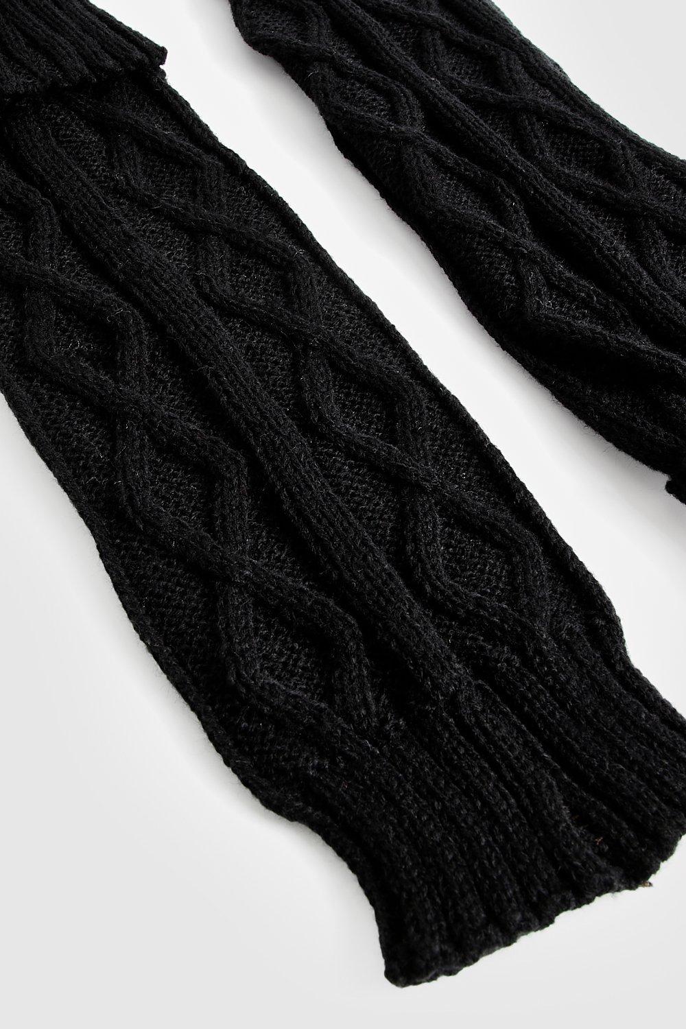 Cable-Knit Leg Warmers