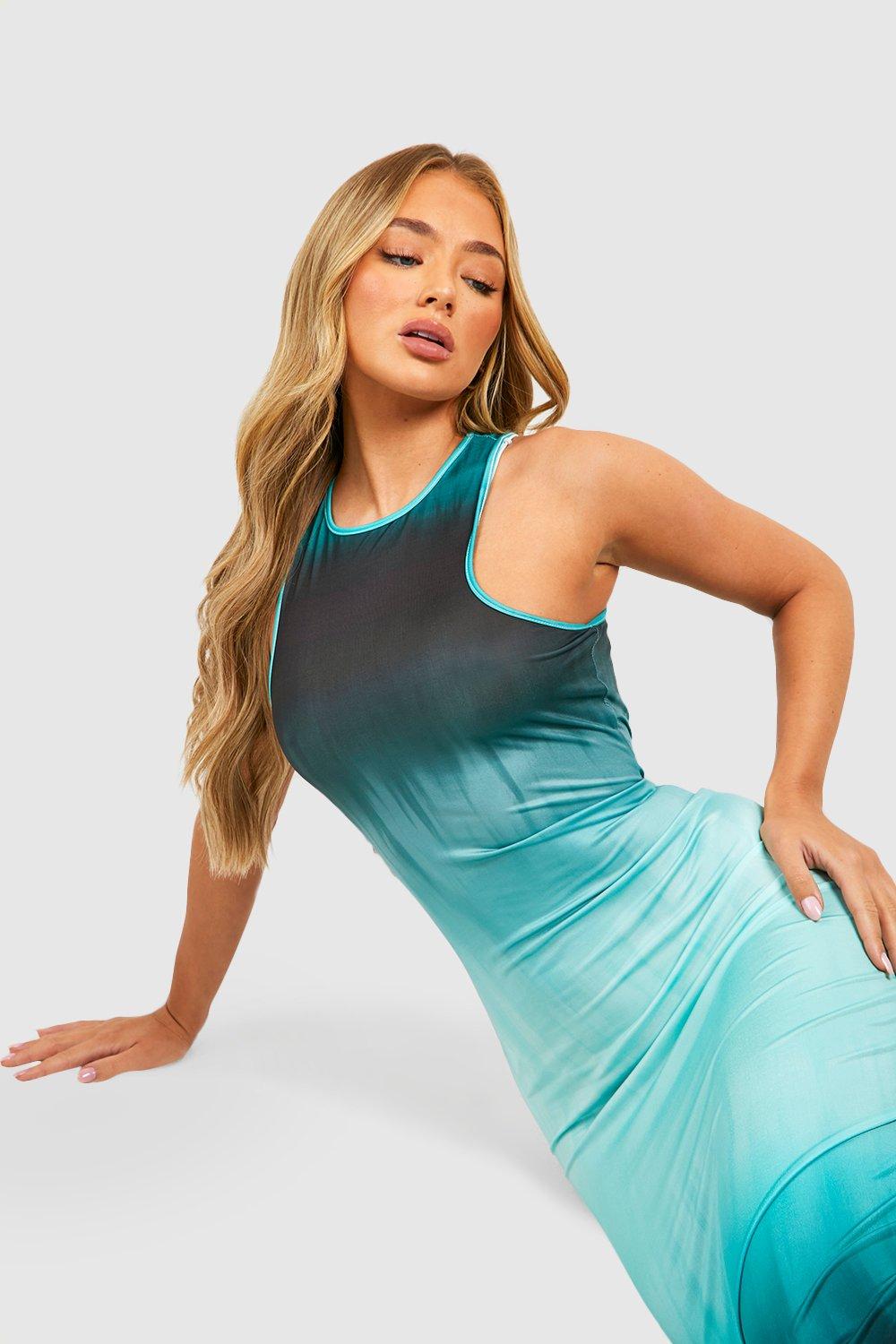 Boohoo clearance teal dress