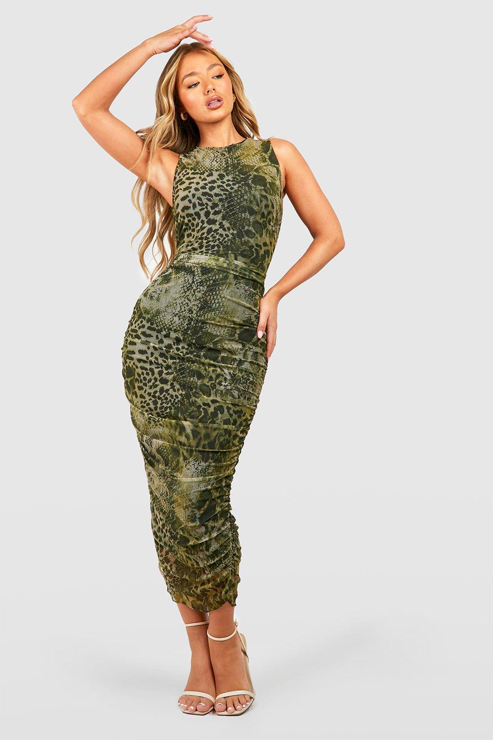 Boohoo hot sale snakeskin dress