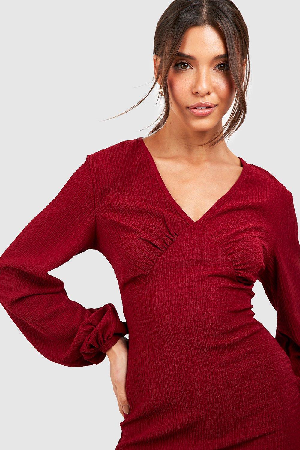 Plt red wrap on sale dress