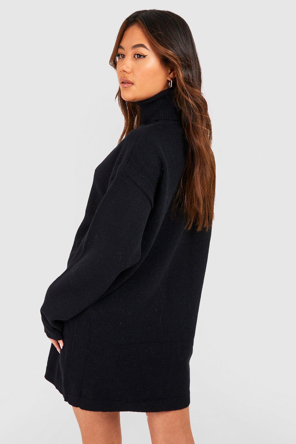 Longline Polo Neck Jumper