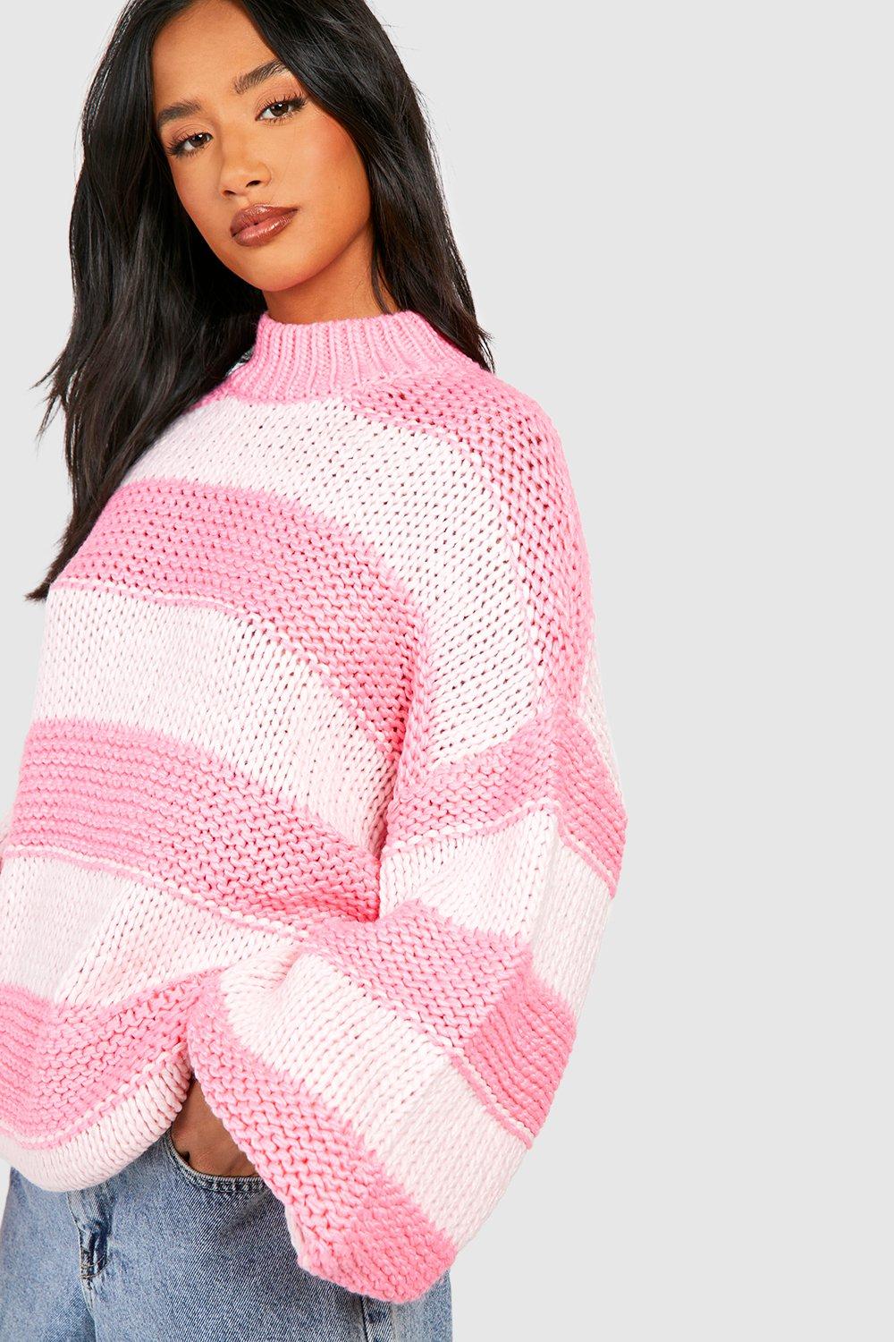 Stripe sales knit jumper