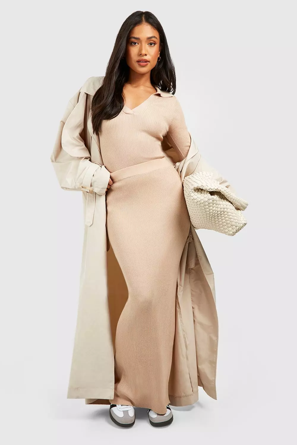 Knit top and skirt set sale