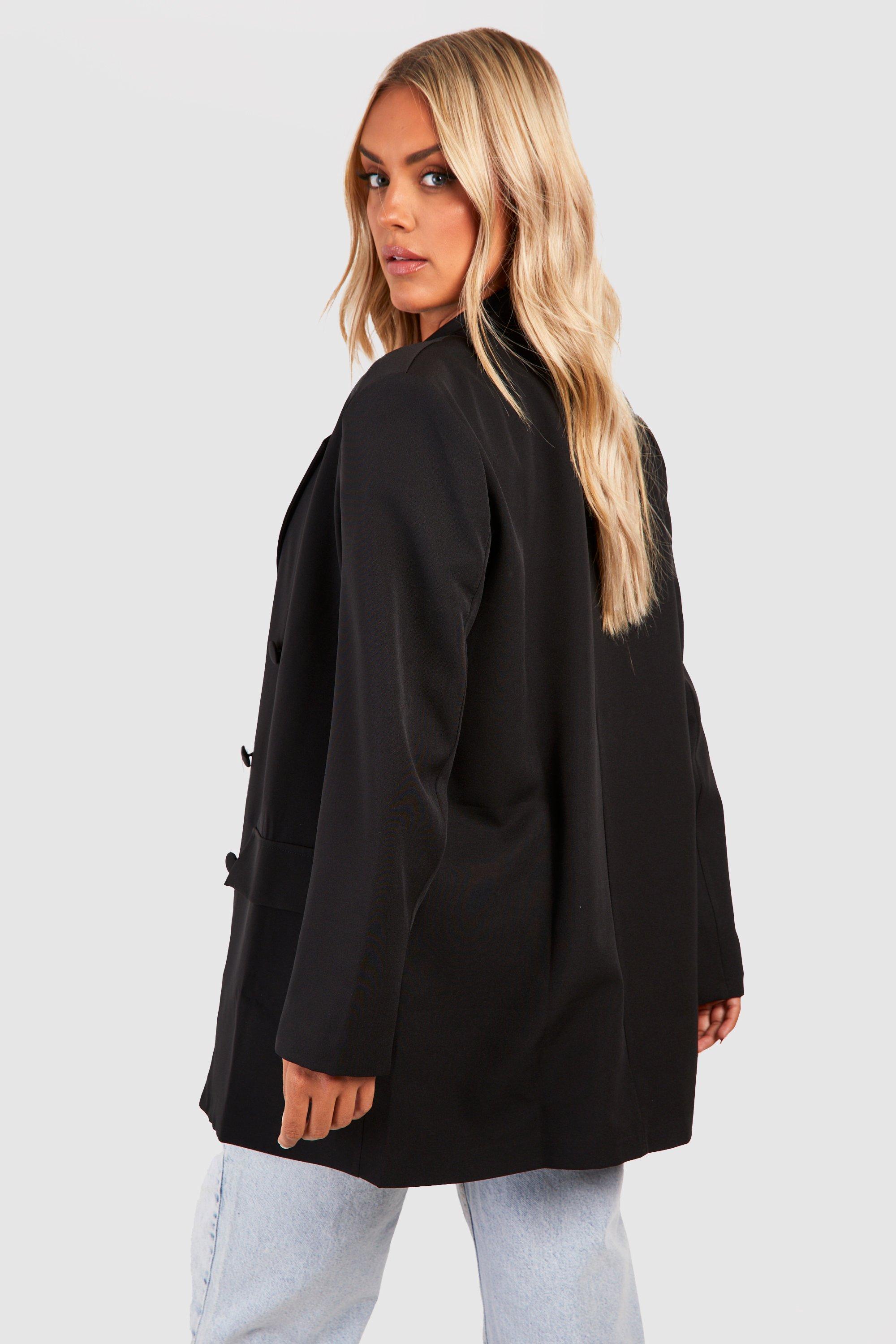 Oversized longline blazer deals