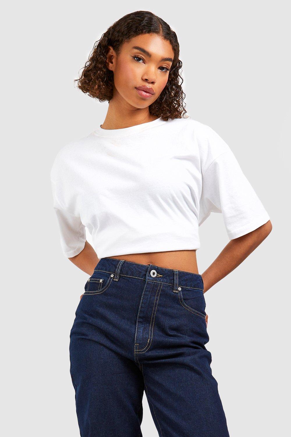 Basics High Waisted Denim Boyfriend Jogger