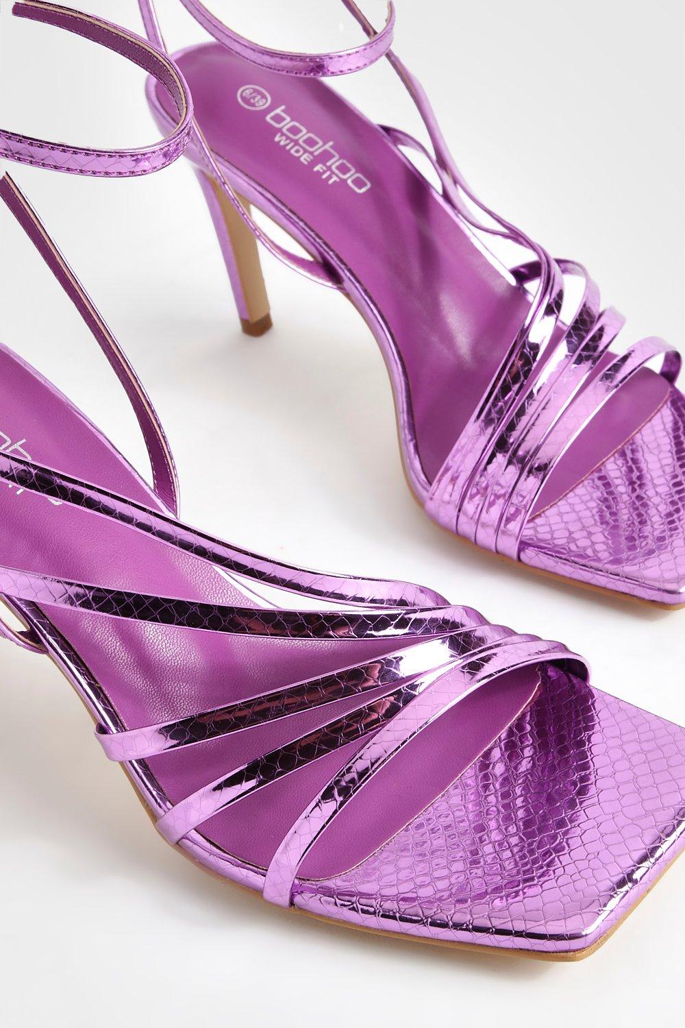 Metallic purple clearance heels