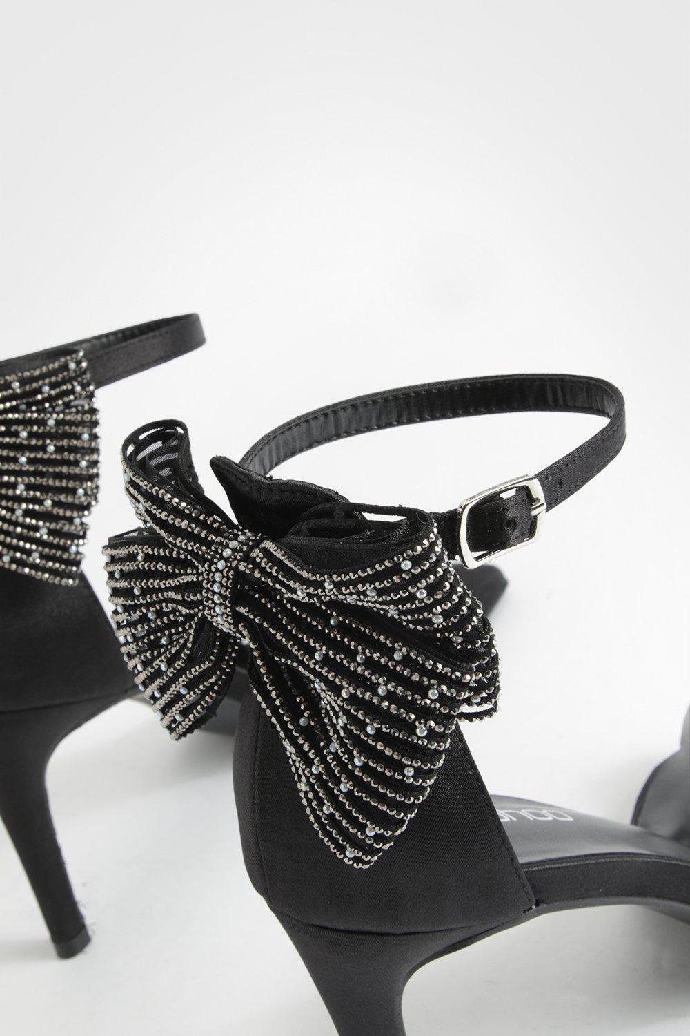 Bow shop detail heels