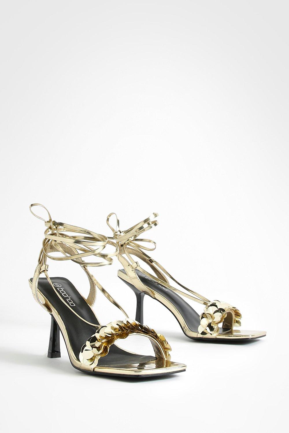 Boohoo hot sale strappy heels