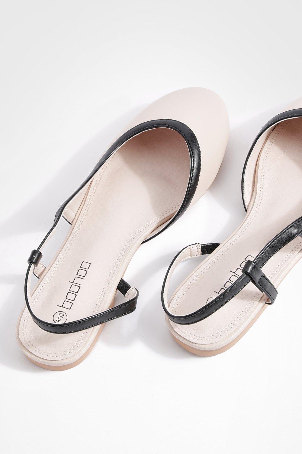 Nude round toe flats sale