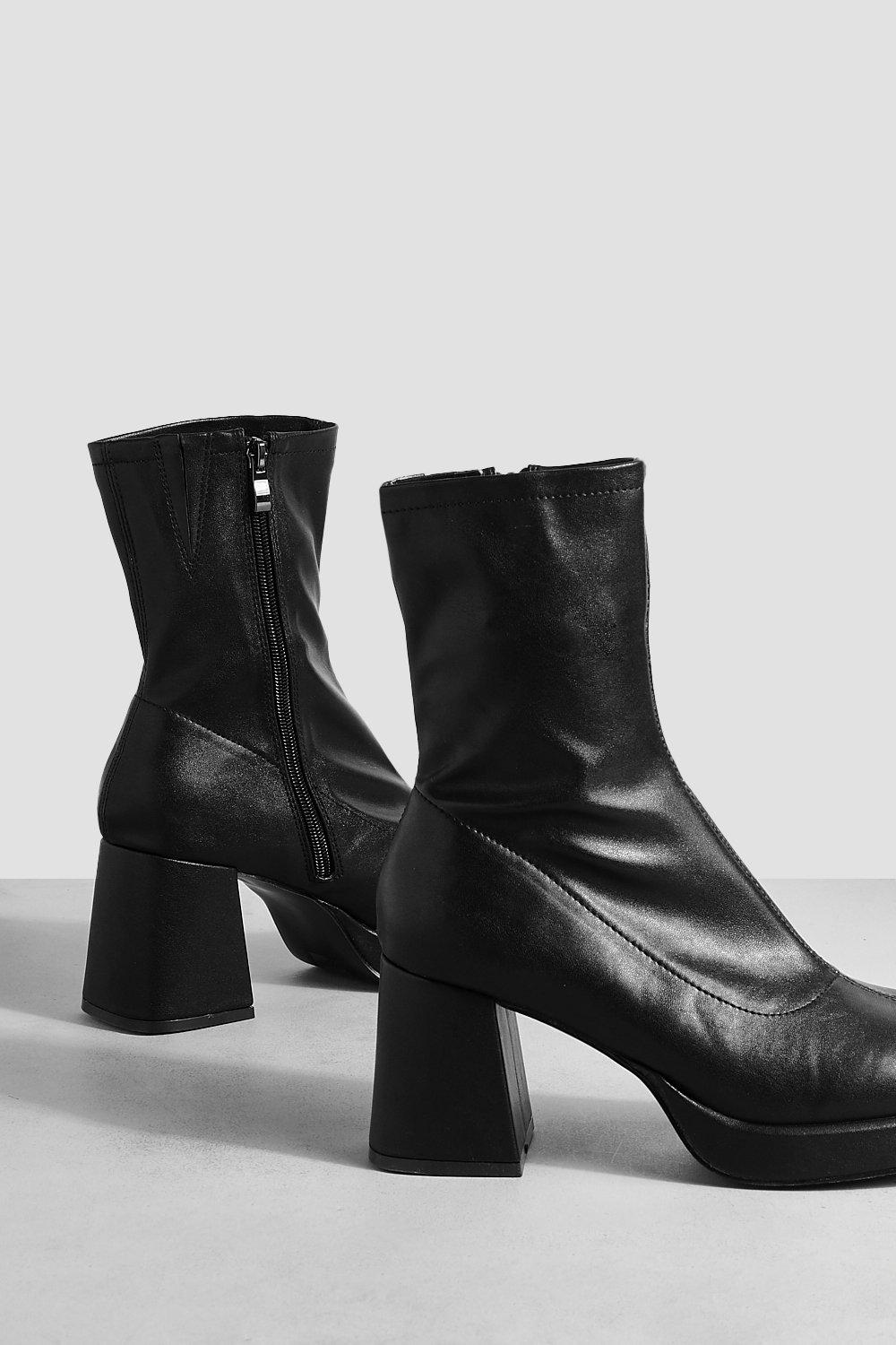 Botas con tacon grueso y online plataforma