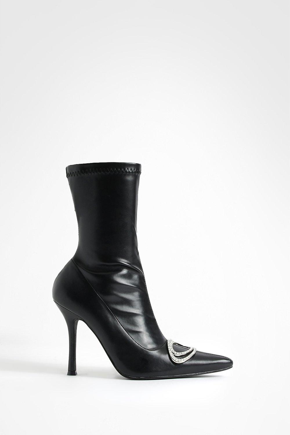 embellished sock boots