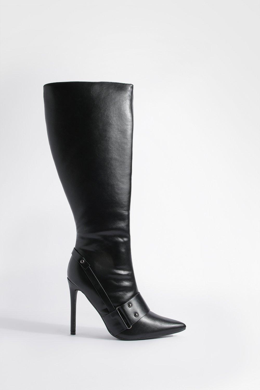 Biker high 2024 heel boots