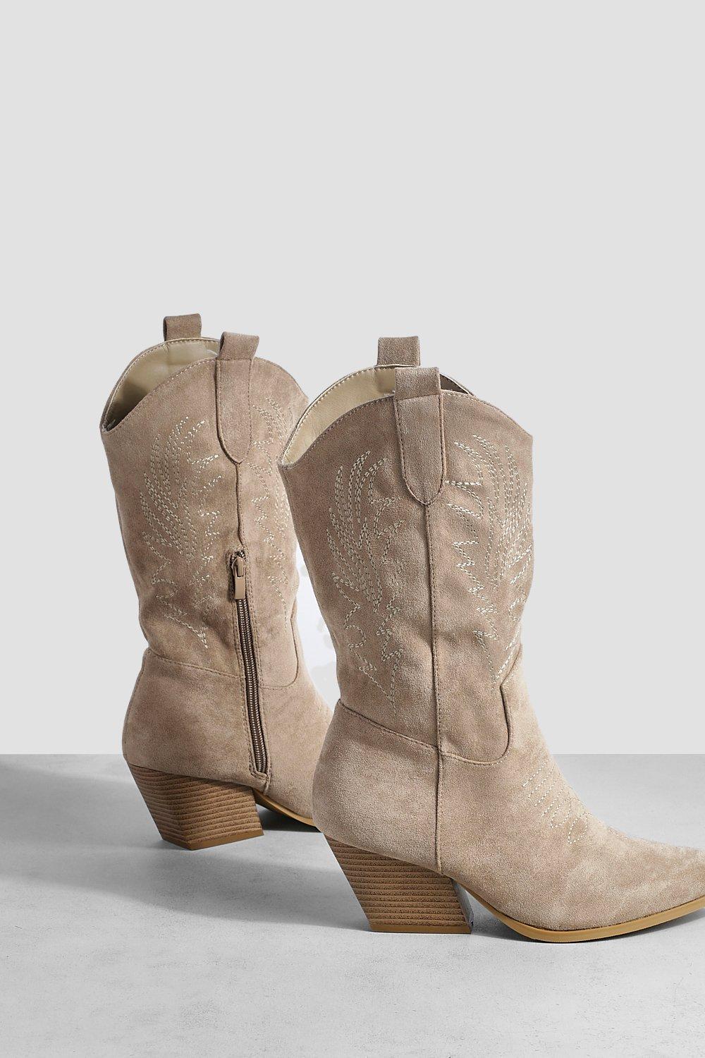 Taupe cowboy outlet boots