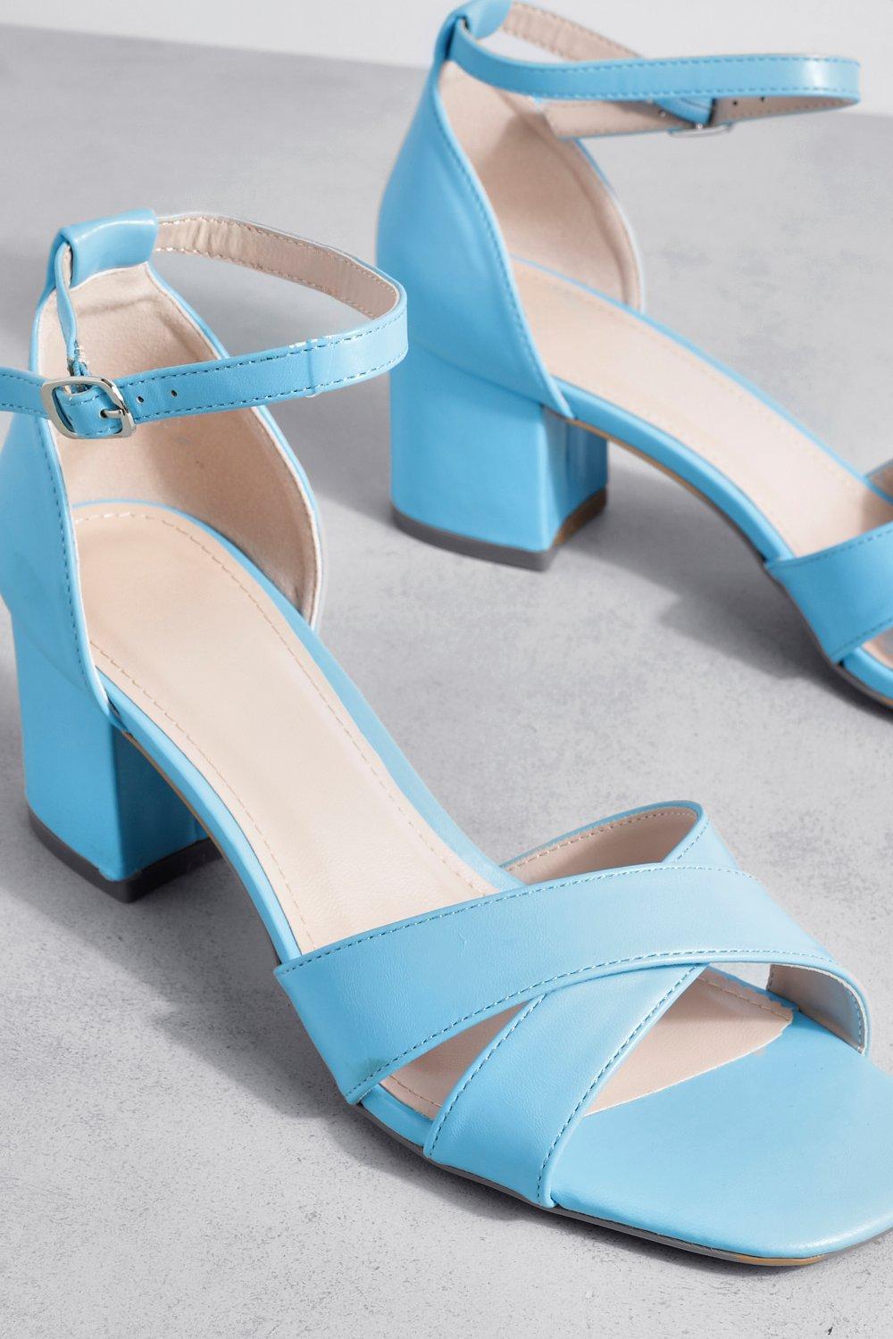 Crossover Front 2 Part Low Block Heels