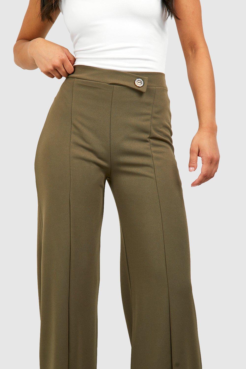 Petite hotsell khaki trousers