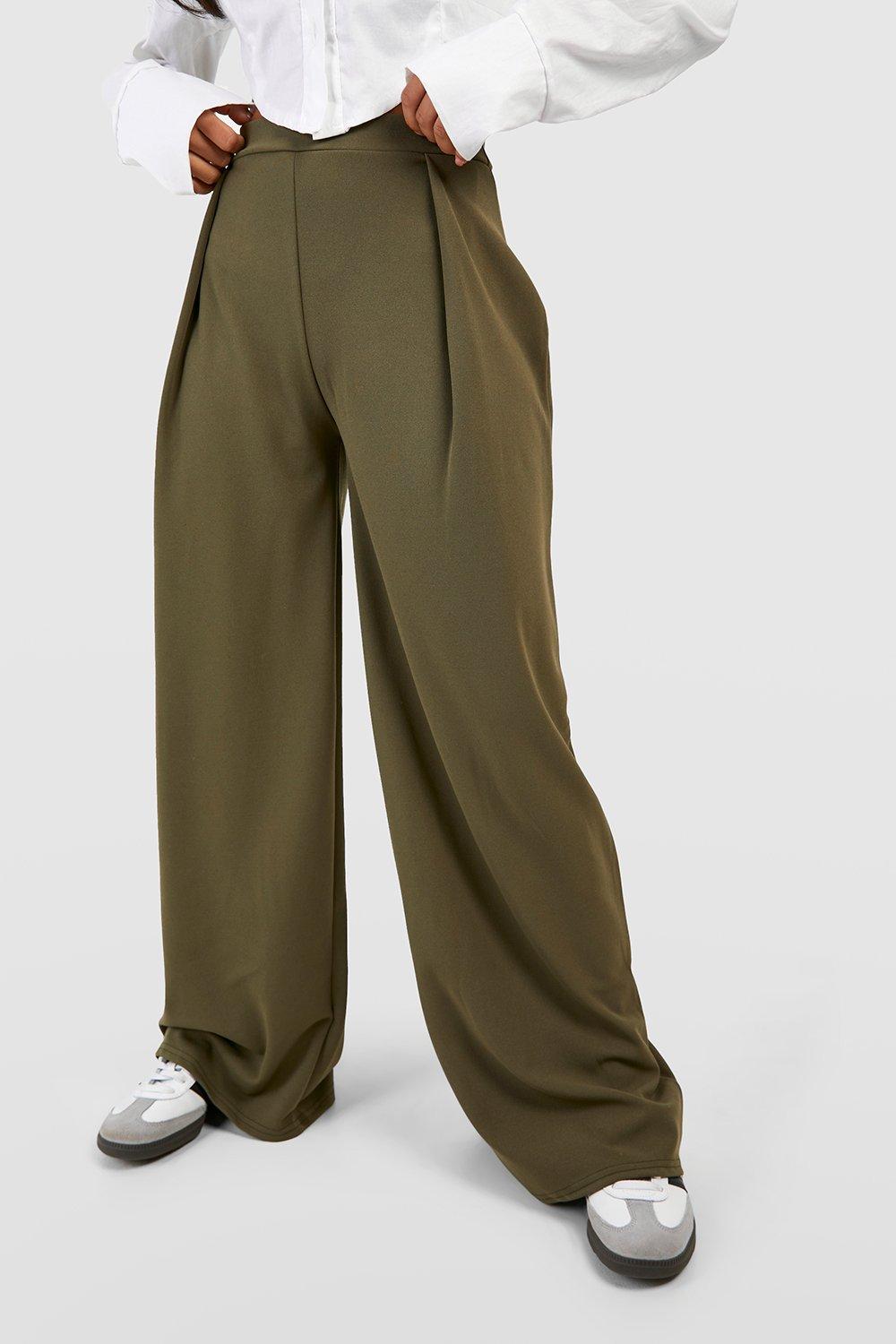 Petite Stretch Wide Leg Pants