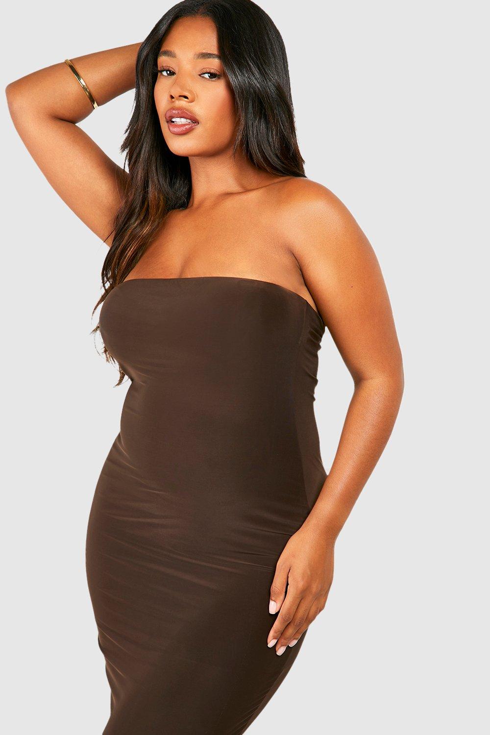 Robe bandeau grande taille new arrivals