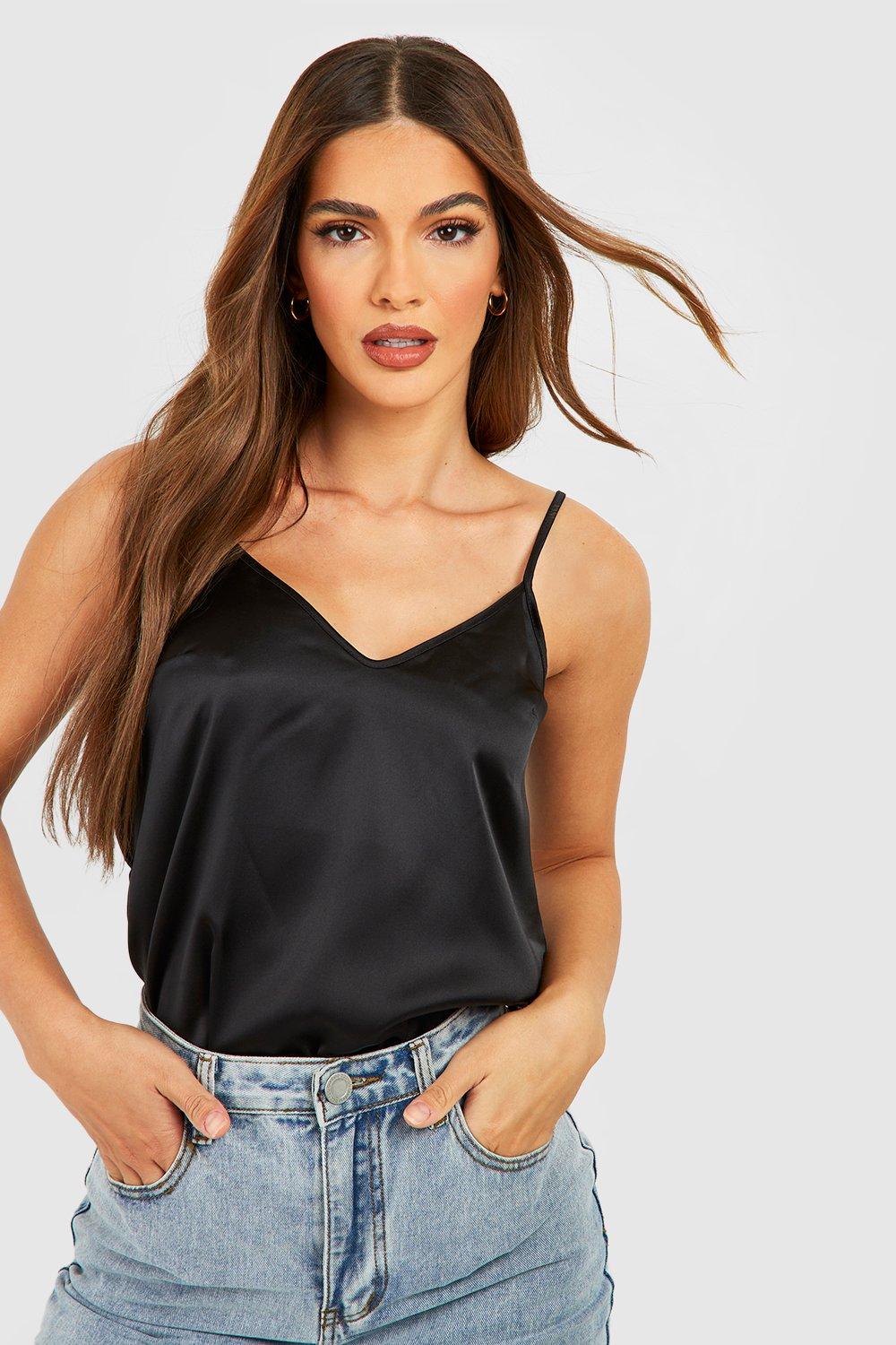 Basic Satin Scoop Neck Cami