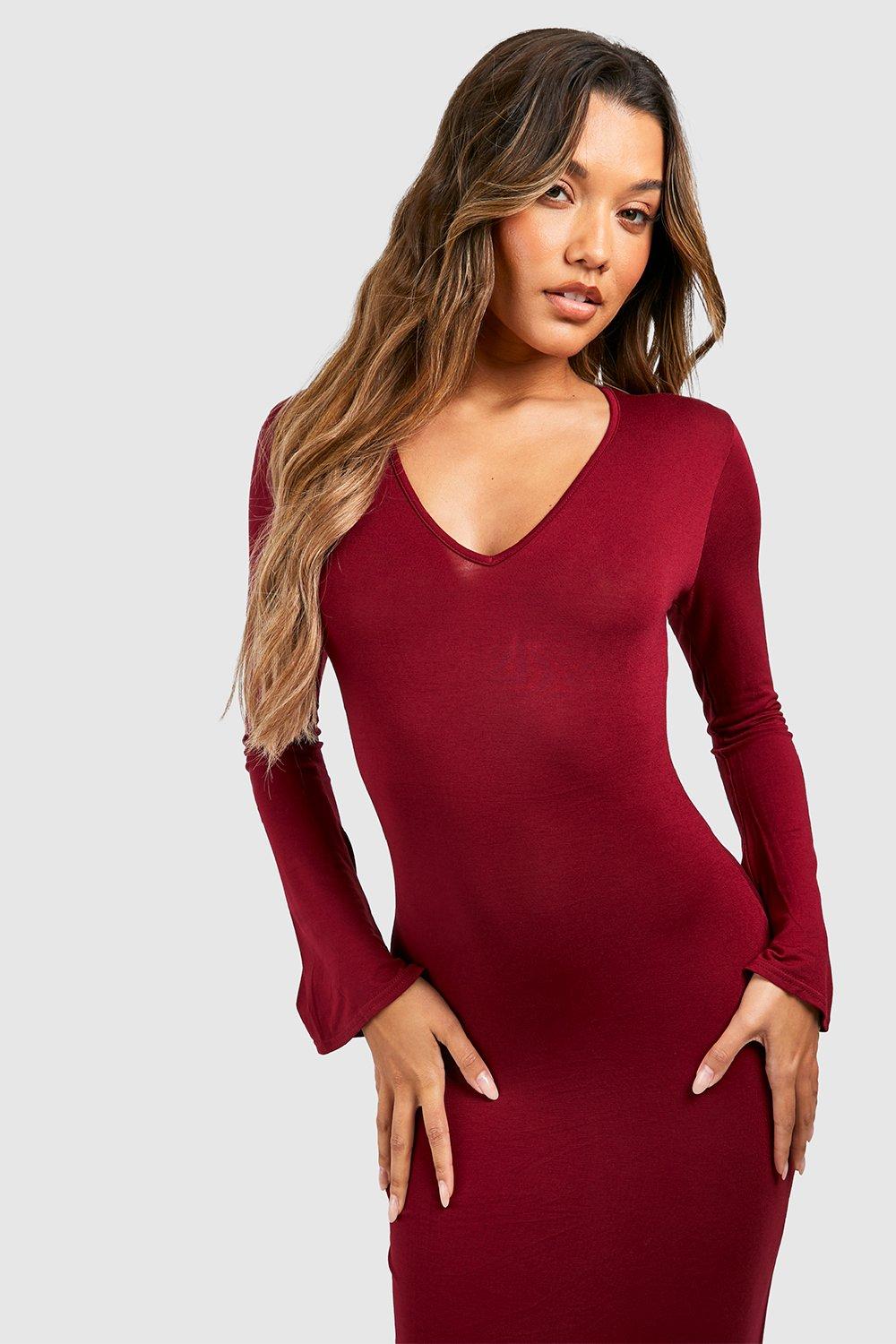 Taking the Plunge Scoop Neck Midi Dress